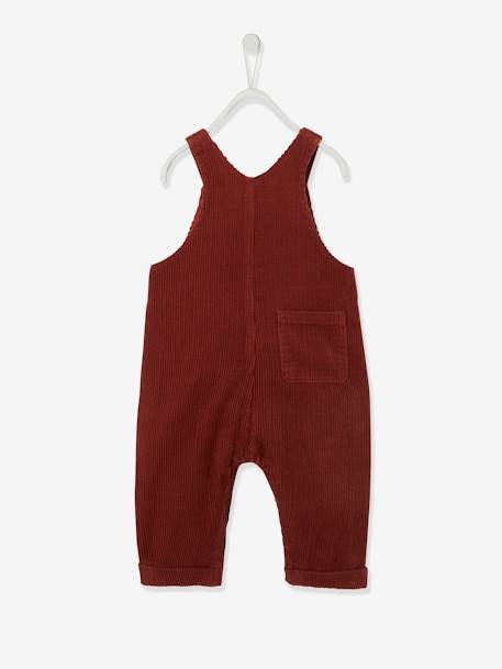 Salopette velours bébé garçon olive+terracotta - vertbaudet enfant 