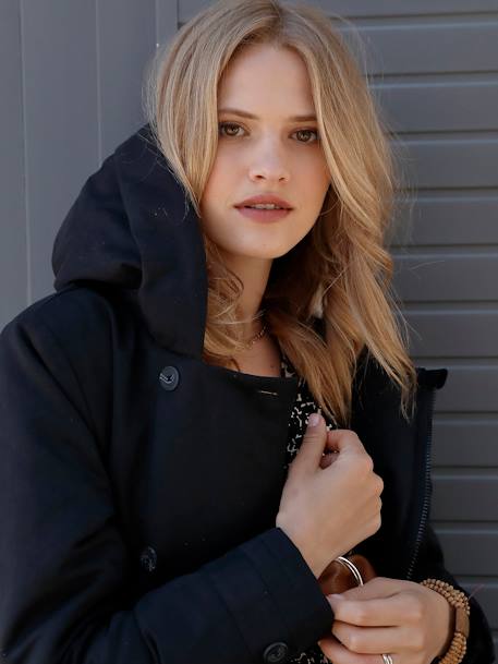 Parka évolutive grossesse et post-grossesse noir - vertbaudet enfant 