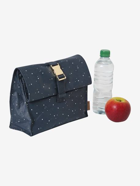Lunchbox van gecoat katoen marineblauw met sterren - vertbaudet enfant 