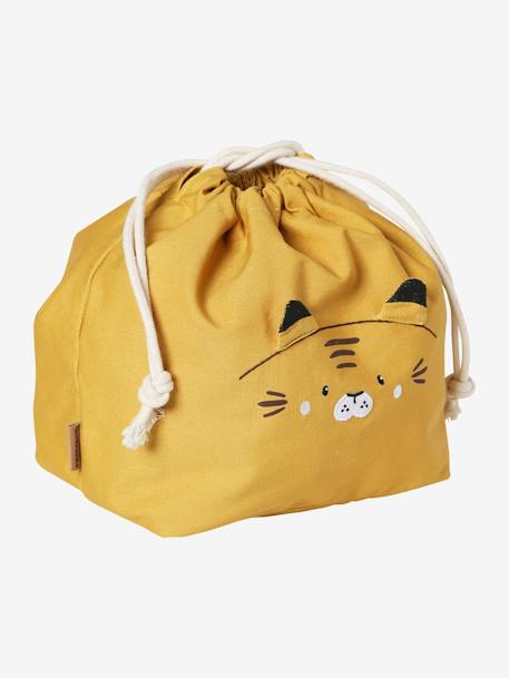 Pochon de rangement pour sac à langer en gaze de coton tigre - vertbaudet enfant 
