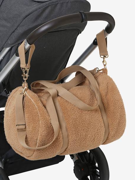 Sac à langer Baby Roll en peluche beige - vertbaudet enfant 