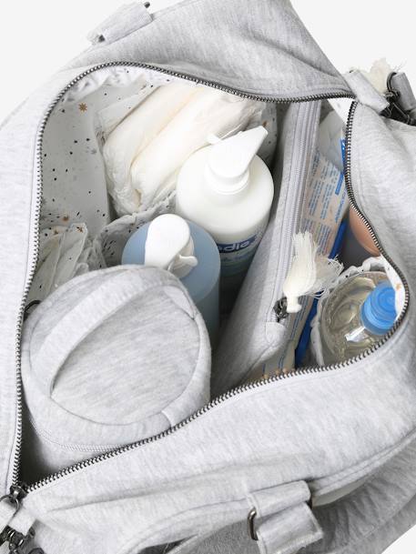 Sac à langer multipoches Family gris chiné - vertbaudet enfant 