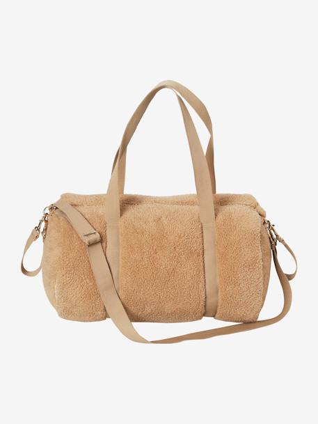 Sac à langer Baby Roll en peluche beige - vertbaudet enfant 