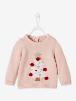 Baby-Trui, vest, sweater-Trui-Kersttrui baby's met pompons