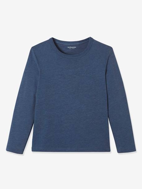 Set van 3 T-shirts voor jongens met lange mouwen Oeko-Tex® Set blauw ton sur ton - vertbaudet enfant 
