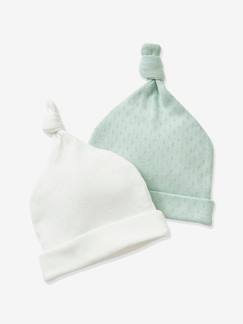 Baby-Accessoires-Overige accessoires-Set van 2 baby mutsjes  Oeko Tex®