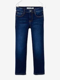 Rechte jeans voor jongens Morphologik met heupomtrek LARGE  - vertbaudet enfant
