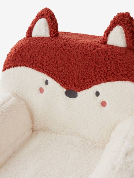 Fauteuil en mousse et fausse fourrure Renard Blanc renard - vertbaudet enfant 
