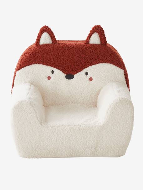 Fauteuil en mousse et fausse fourrure Renard Blanc renard - vertbaudet enfant 