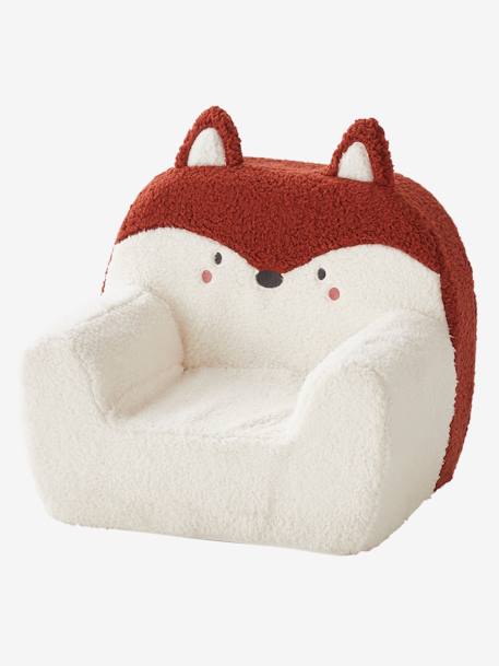 Fauteuil en mousse et fausse fourrure Renard Blanc renard - vertbaudet enfant 
