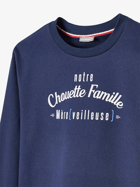 corruptie De schuld geven Sinis Dames sweatshirt uit onze Chouette Famille capsule collectie vertbaudet -  marineblauw grijs, Zwangerschapskleding