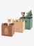 Lot de 3 bacs de rangement animaux GREEN FOREST marron et vert - vertbaudet enfant 