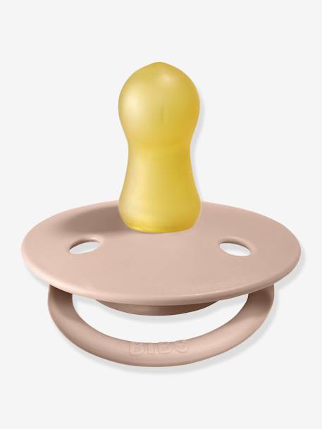 Lot de 2 sucettes-tétines De Lux en silicone BIBS GRIS FER/BLEU LAYETTE+IVOIRE/ROSE POUDRE+TERRACOTTA/ROSE POUDRE+VERT AMANDE NIGHT - vertbaudet enfant 