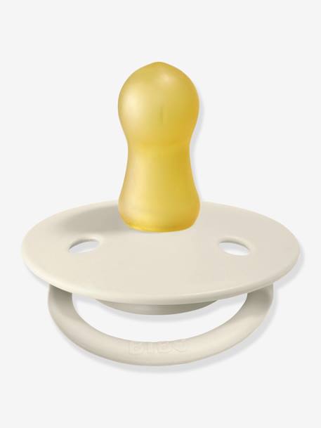 Lot de 2 sucettes-tétines De Lux en silicone BIBS GRIS FER/BLEU LAYETTE+IVOIRE/ROSE POUDRE+TERRACOTTA/ROSE POUDRE+VERT AMANDE NIGHT - vertbaudet enfant 