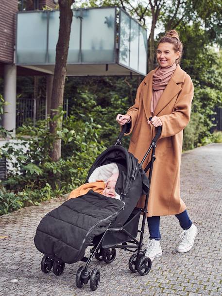 Voetenzak voor kinderwagen van waterafstotende stof zwart - vertbaudet enfant 