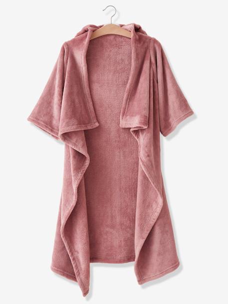 Plaid à manches et capuche Animal parme foncé+roux+vert - vertbaudet enfant 