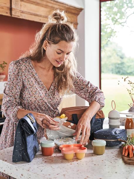 Lunch box en coton enduit marine étoiles - vertbaudet enfant 