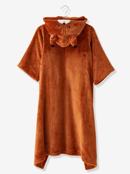Plaid à manches et capuche Animal parme foncé+roux+vert - vertbaudet enfant 
