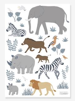 Linnengoed en decoratie-Decoratie-Sticker-Stickervel LILIPINSO - Big five & Cie - jungledieren