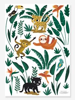 Linnengoed en decoratie-Decoratie-Sticker-LILIPINSO-stickervel - Kleine Jungledieren