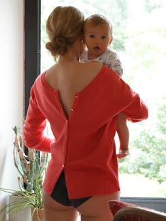 Zwangerschapskleding-Trui, vestje-Omkeerbare trui voor/achter voor de zwangerschap en borstvoeding