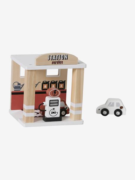 Garage station + service in FSC® hout meerkleurig - vertbaudet enfant 