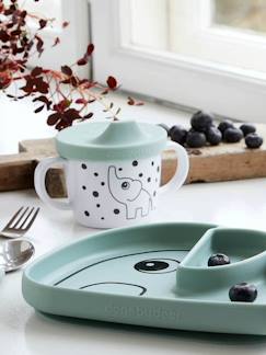 -Assiette DONE BY DEER Stick&Stay Elephant en silicone