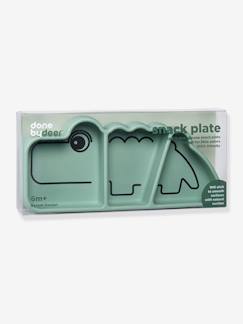 Puériculture-Repas-Assiette Stick&Stay Croco en silicone DONE BY DEER