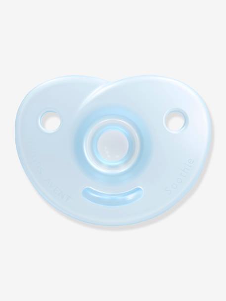 Lot de 2 sucettes nouveau-né Philips AVENT Soothie C½ur Bleu/Bleu clair+Rose clair/Rose framboise - vertbaudet enfant 