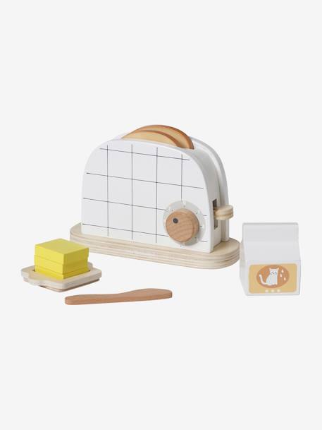 Set toaster en bois FSC® multicolore - vertbaudet enfant 