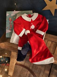 Coffret cadeau de Noël bébé dors-bien en velours + bonnet  - vertbaudet enfant