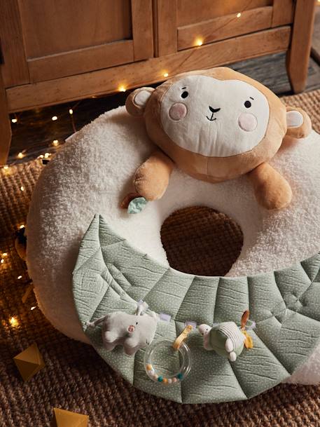 Ontdekkingskussen voor baby's beige+bruin+groen+ORANJE+wit - vertbaudet enfant 