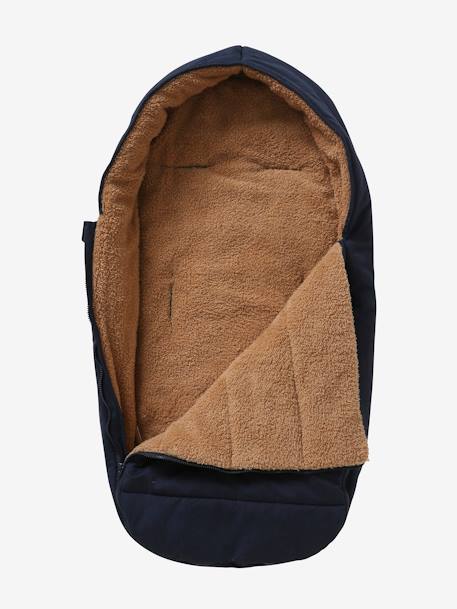 Chancelière poussette en toile déperlante encre - vertbaudet enfant 