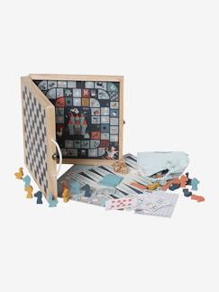 Speelgoed-Bouwspellen-Denkspellen-Doos met 50 klassieke FSC® houten spelletjes