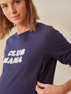 T-shirt met tekst, zwangerschap en borstvoeding, van biologisch katoen  - vertbaudet enfant