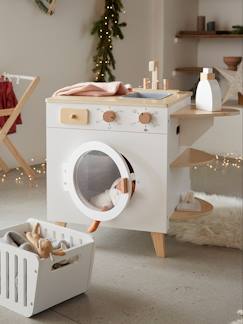 Speelgoed-Imitatiespelletjes-Huis, klussen en beroepen-Houten wasmachine en strijkijzer