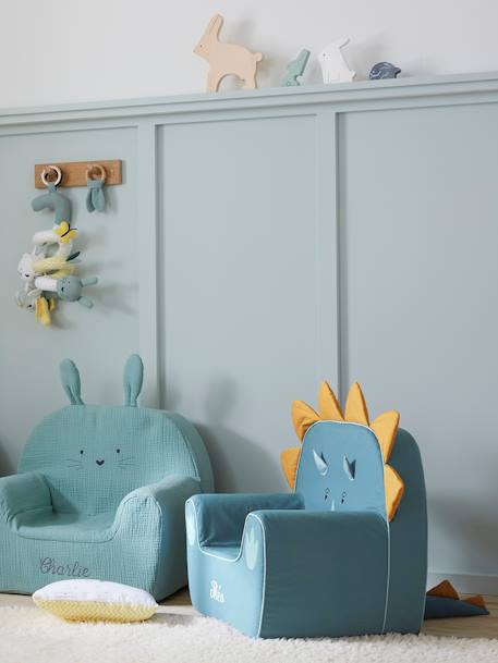 Fauteuil en mousse dino Triceratops VERT - vertbaudet enfant 
