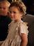 Robe de fête fille tissu lamé fantaisie beige irisé - vertbaudet enfant 