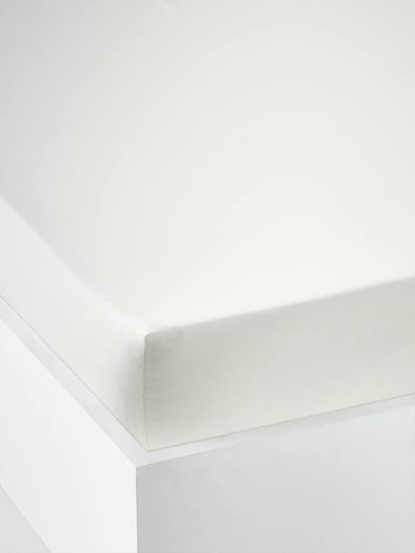 Drap-housse uni enfant anthracite+blanc+bleu clair+bleu jean+bleu vert+corail+gris+lila clair+marine+pistache+rose clair+terracotta+vert - vertbaudet enfant 