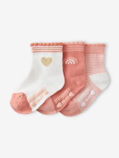 Baby-Set van 3 paar halfhoge sokken babymeisje