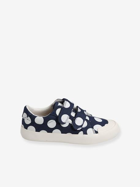 Baskets scratchées fille en toile bleu marine - vertbaudet enfant 