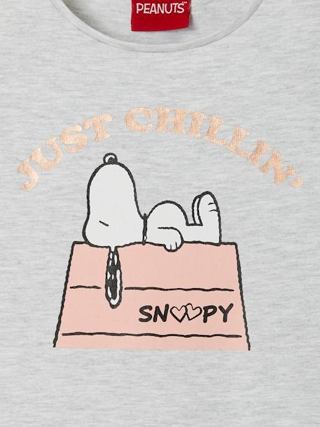 Meisjesshirt met korte mouwen Snoopy Peanuts® Grijs - vertbaudet enfant 