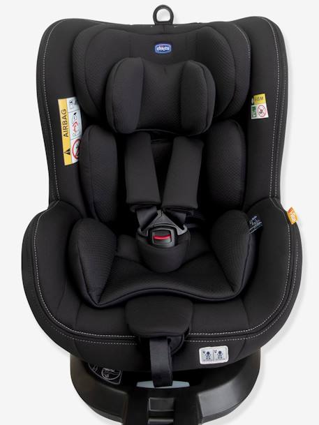 Siège-auto rotatif CHICCO Seat2Fit i-Size 45 à 105 cm, équivalence groupe 0+/1 black+gris - vertbaudet enfant 