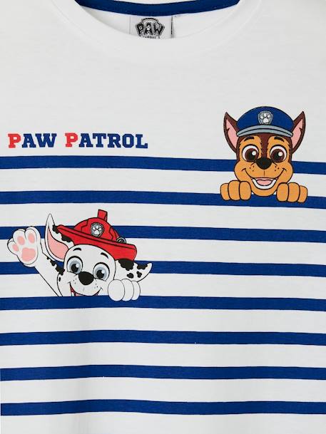 T-shirt garçon Pat'Patrouille Blanc rayé - vertbaudet enfant 