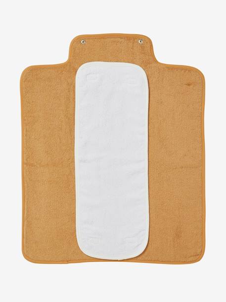 Tapis à langer de voyage en éponge Ourson caramel - vertbaudet enfant 