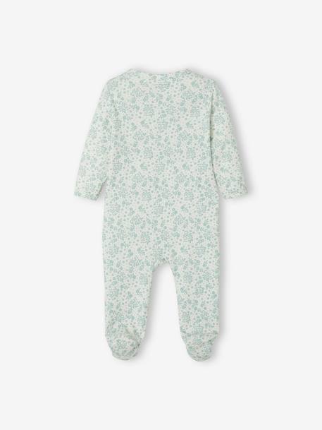 Lot de 3 pyjamas bébé en jersey ouverture zippée BASICS lot ivoire - vertbaudet enfant 