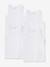 Lot de 4 débardeurs garçon BASICS BLANC - vertbaudet enfant 