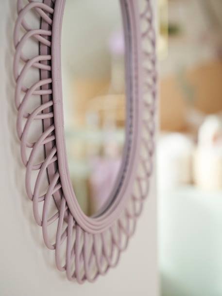 Miroir ovale en rotin DOUCE PROVENCE violet - vertbaudet enfant 