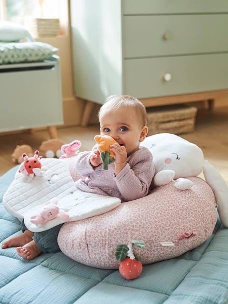 Coussin bébé des découvertes blanc+écru+marron+Rose+rouge+vert - vertbaudet enfant 