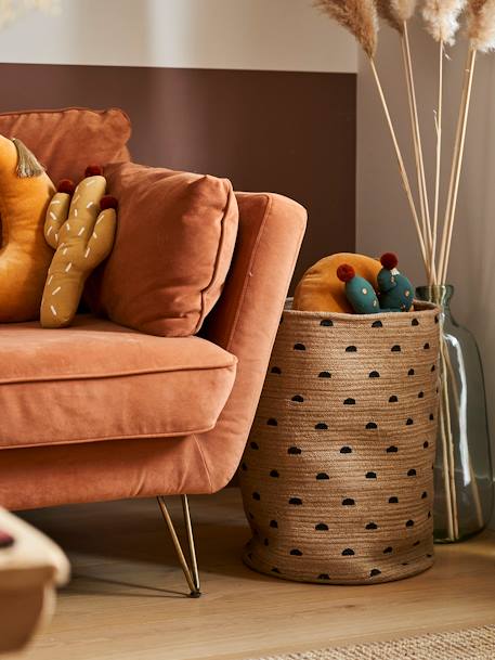 Panier de rangement XL en jute Ethnique naturel - vertbaudet enfant 